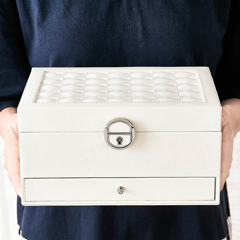 Abschließbarer Schmuck Organizer mit Schublade
