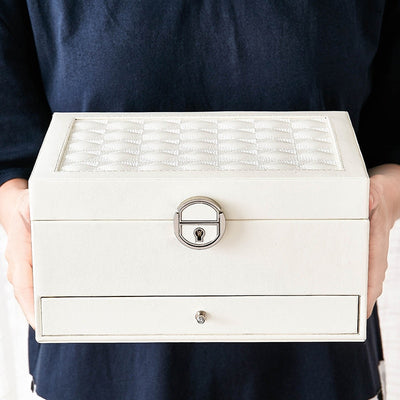 Abschließbarer Schmuck Organizer mit Schublade