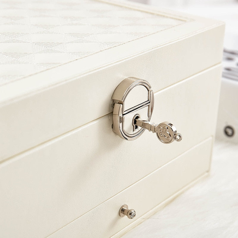 Abschließbarer Schmuck Organizer mit Schublade