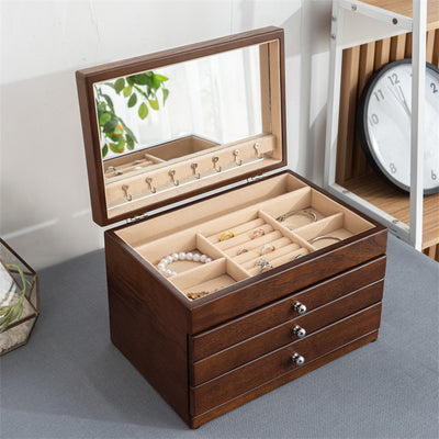 Schmuckkasten Holz Mit Glasdeckel