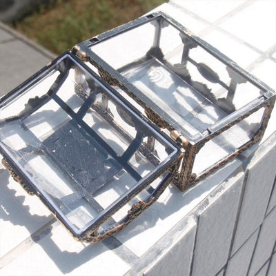 Antike Schmuckkästchen aus Glas