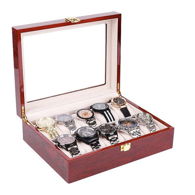boite-a-montre-bois-laque-10-emplacements