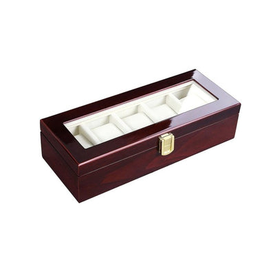 boite-a-montre-bois-laque-5-emplacements