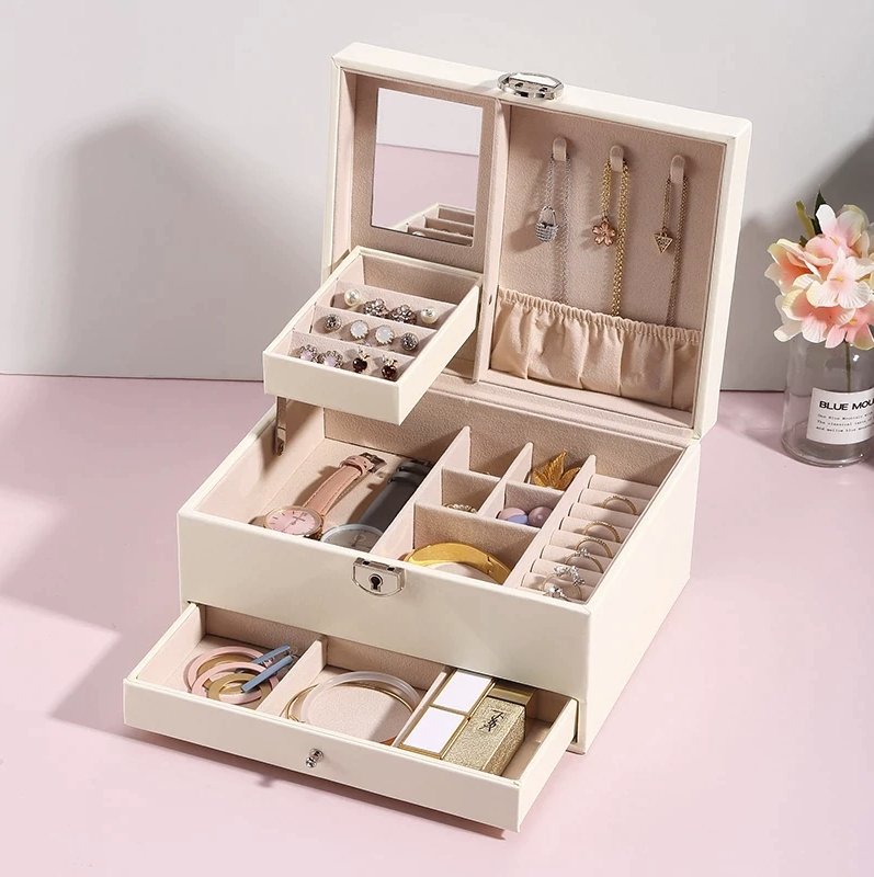 coffret-a-bijoux-blanc-tiroir-ouvert
