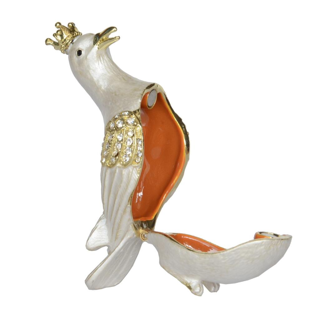 Alte Schmuckdose Brieftaube