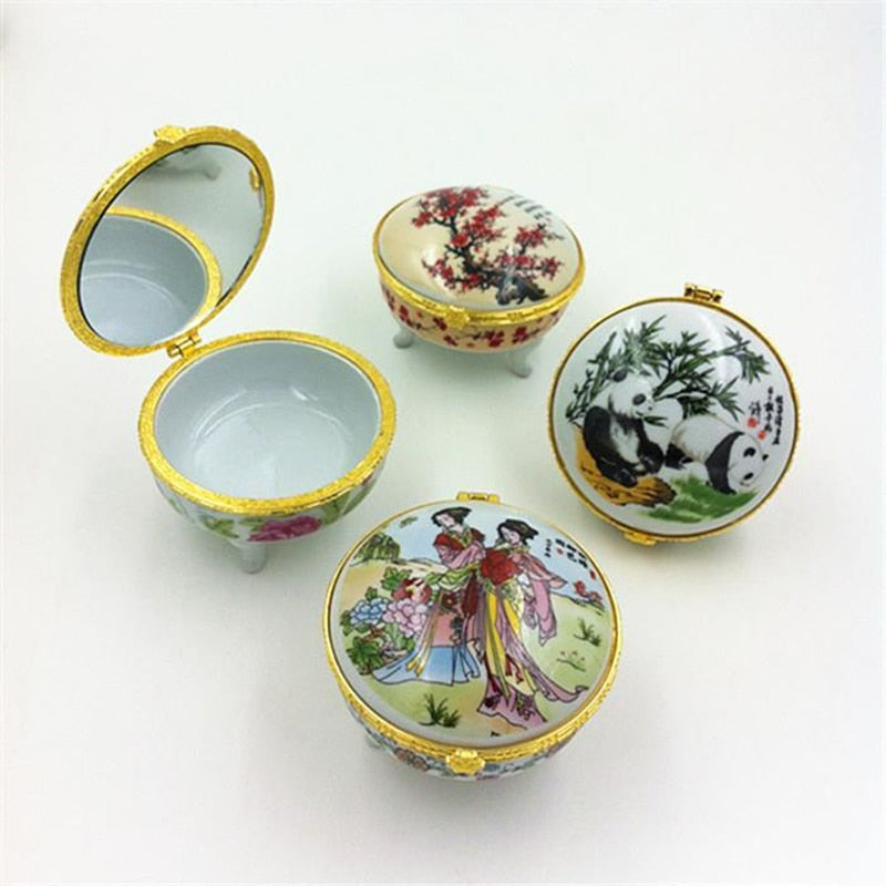 Schmuckdose Porzellan