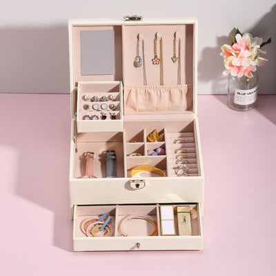 Abschließbarer Schmuck Organizer mit Schublade