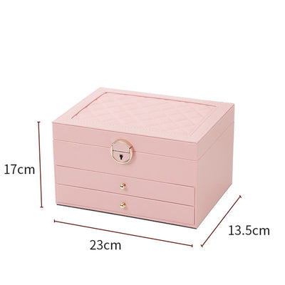 (Neu) Schmuckkästchen aus Rosa Leder