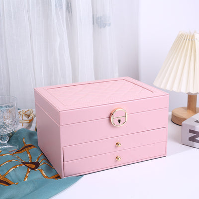 (Neu) Schmuckkästchen aus Rosa Leder