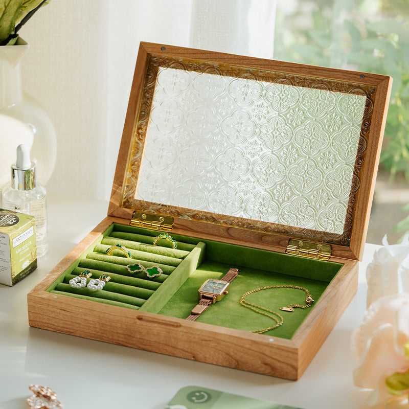 Schmuckkästchen Vintage Glas