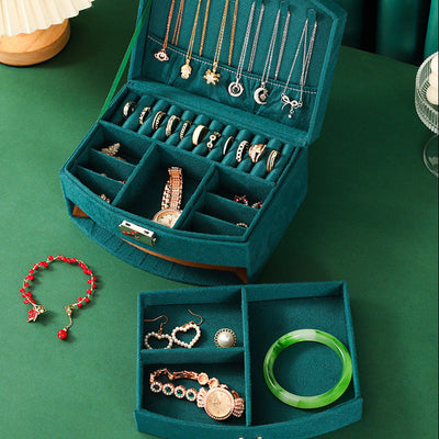 (Neu) Originelle Schmuckschatulle aus Samt