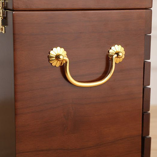 (Neu) Große Schmuckschatulle aus Lackiertem Holz mit 4 Schubladen