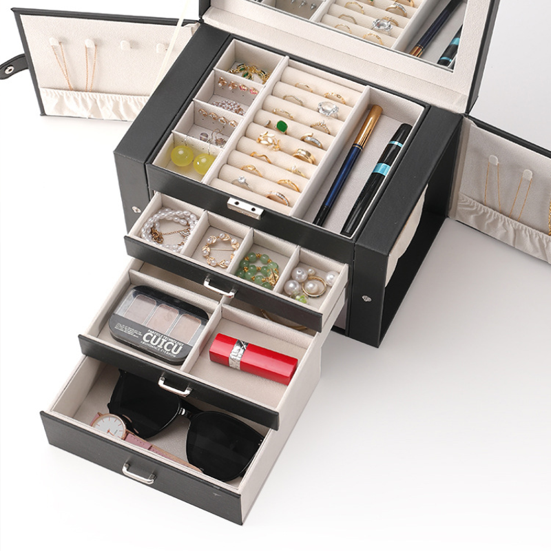 Schmuckkästchen Groß Leder