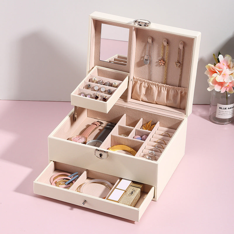 aufbewahrung schmuck schublade Abschließbarer Schmuck Organizer mit Schublade
