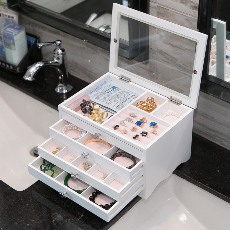 Schmuckkasten Weiß Holz