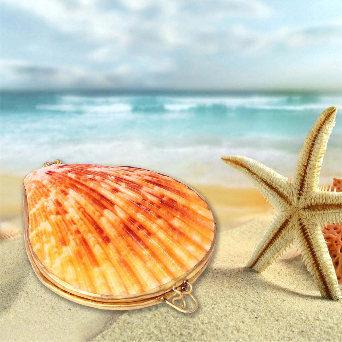 Muschel Schmuckdose