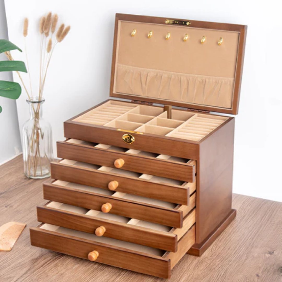 Schmuckkasten aus Holz Große