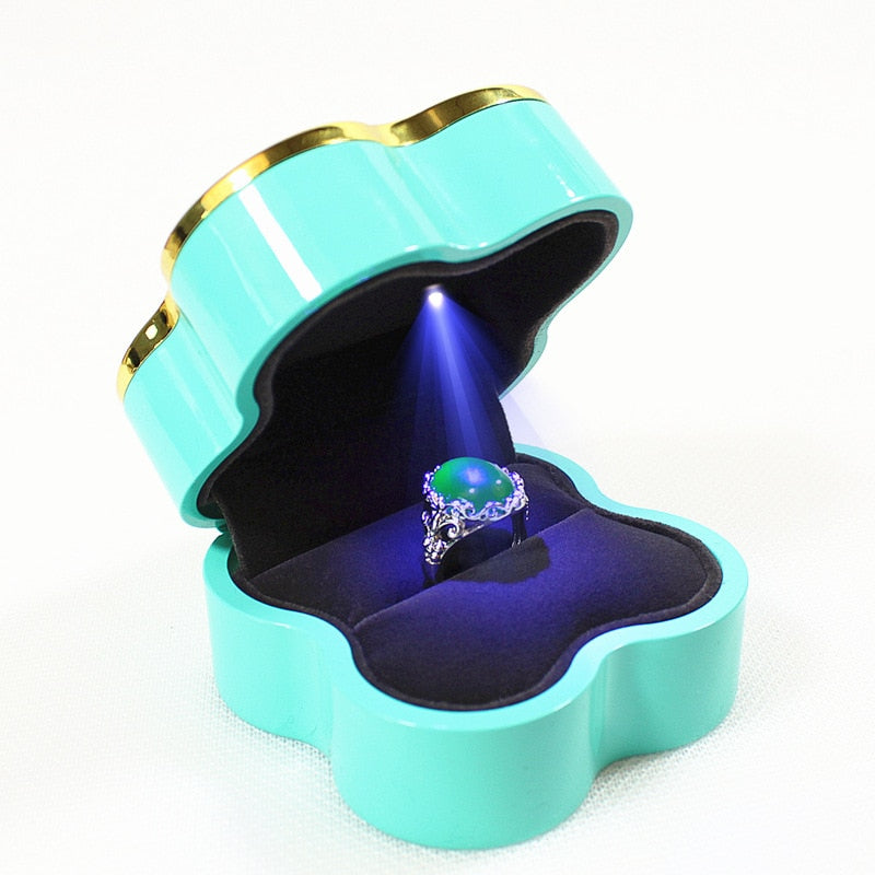 Schmuckkästchen Für Ringe Mit LED