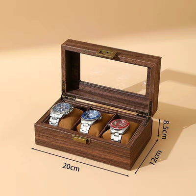 Holz Uhrenbox für 3 Uhren