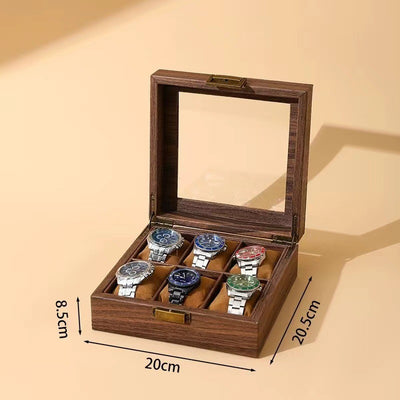Holz Uhrenbox für 6 Uhren