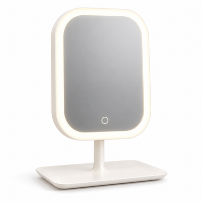 Kleiner Kosmetikspiegel mit LED-Beleuchtung