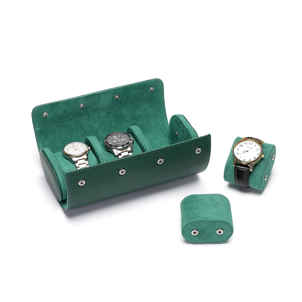Leder Uhrenrolle für 3 Uhren