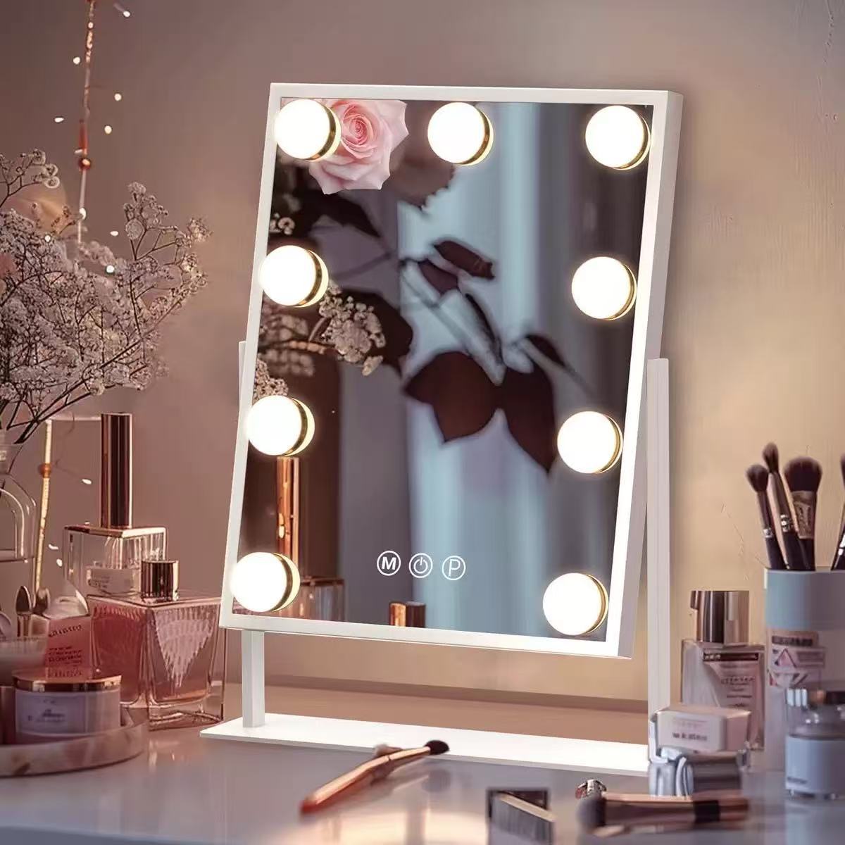 Schminkspiegel Hollywood mit LED-Licht