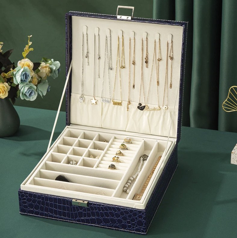 boite-a-bijoux-effet-croco-coloris-bleu-marine