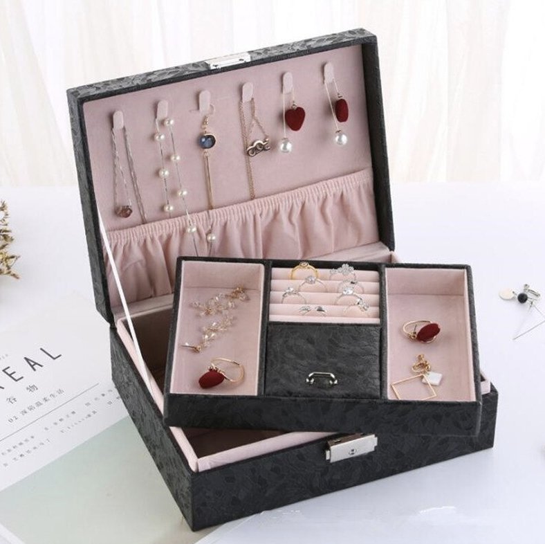 boite-a-bijoux-simili-cuir-noire