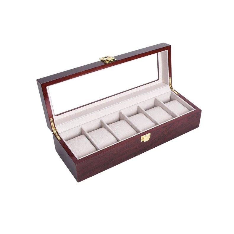 boite-a-montre-bois-laque-6-emplacements